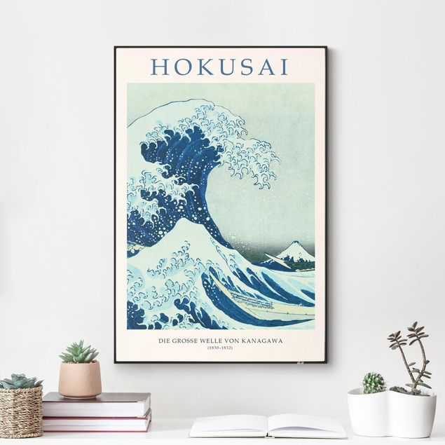 Hokusai Kunstdrucke Katsushika Hokusai - Die grosse Welle von Kanagawa - Museumsedition