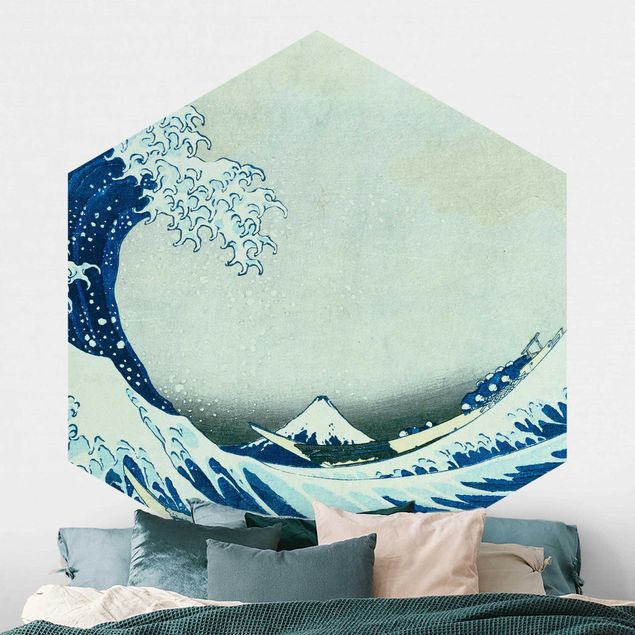 Fototapete Berge Katsushika Hokusai - Die grosse Welle von Kanagawa