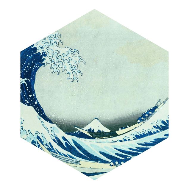 Design Tapete Katsushika Hokusai - Die grosse Welle von Kanagawa