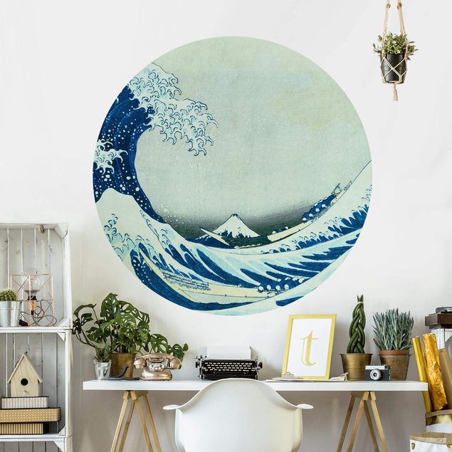 Berg Tapete Katsushika Hokusai - Die grosse Welle von Kanagawa