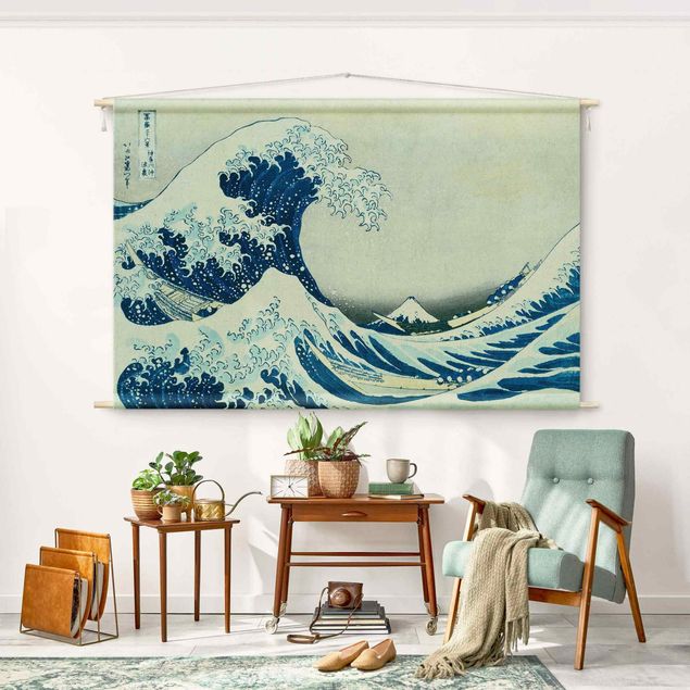 Wandbehang Natur Katsushika Hokusai - Die grosse Welle von Kanagawa