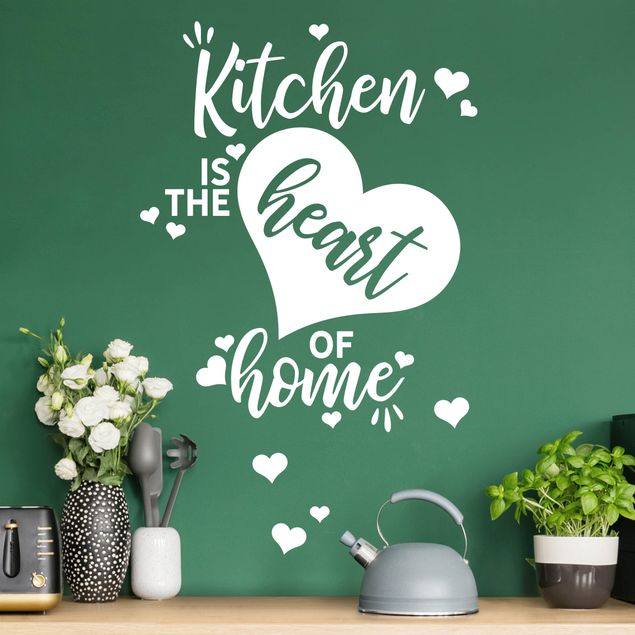 Wandtattoo Kitchen is the heart of home