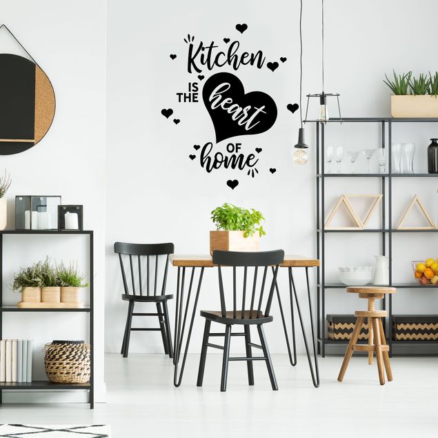 Wandtattoo Zuhause Kitchen is the heart of home
