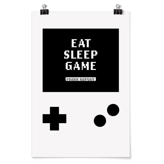 Poster kaufen Klassik Konsole Eat Sleep Game Press Repeat