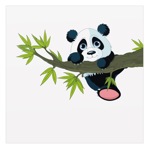 XXL Fensterbilder Kletternder Panda