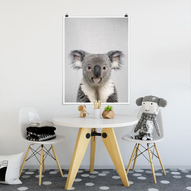 Poster Kinderzimmer Tiere Koala Klaus