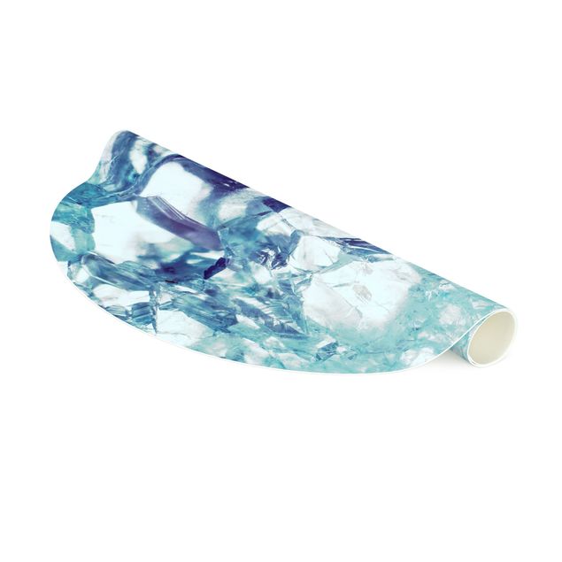 Teppich Steinoptik Kristall Blau