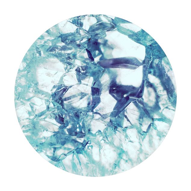 Teppich Esszimmer Kristall Blau