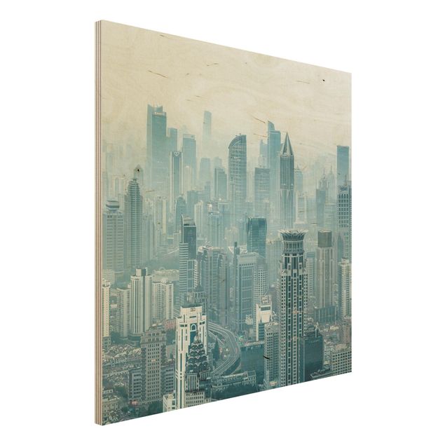 Moderne Holzbilder Kühles Shanghai