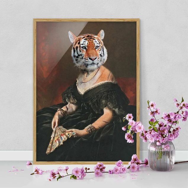 Wandbilder Tiere Lady Tiger