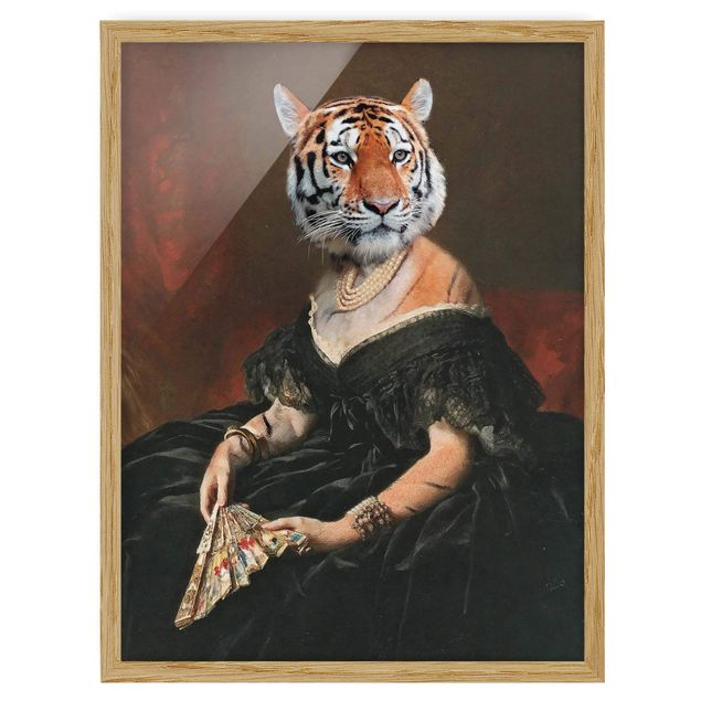 Schöne Wandbilder Lady Tiger