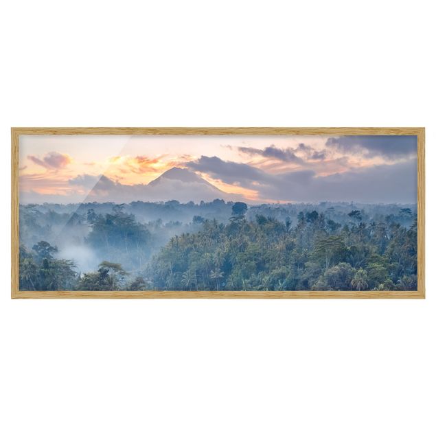 Bild mit Rahmen - Landschaft in Bali - Panorama 3:1
