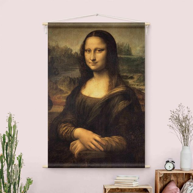 Wandteppich XXL Leonardo da Vinci - Mona Lisa