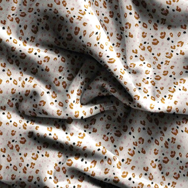 Vorhänge Fenster Leopard Muster in Pastell