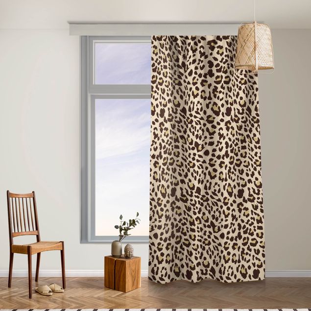 Vorhang modern Leopard Muster