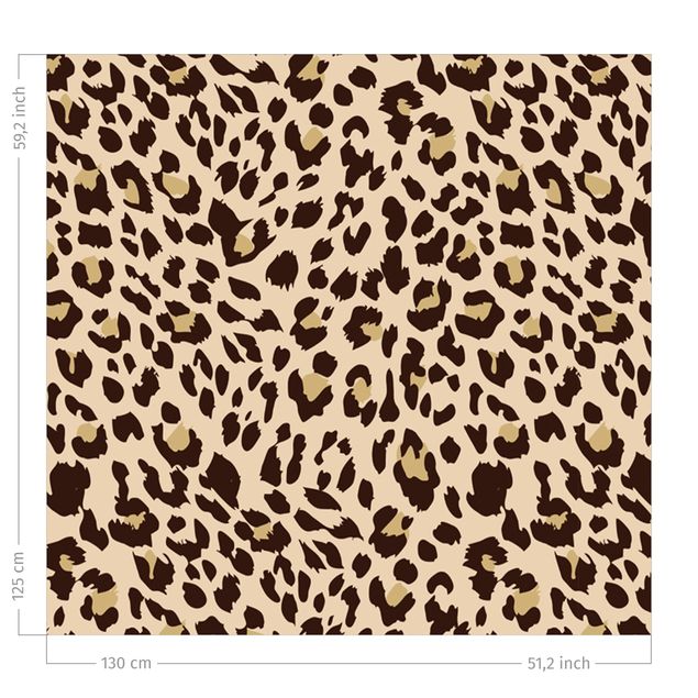 Vorhänge mit Muster Leopard Muster
