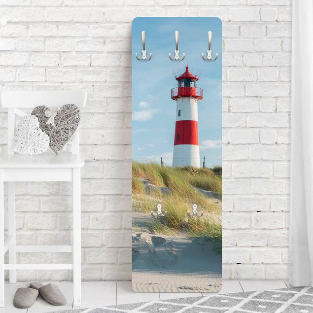 Garderobenpaneel Leuchtturm an der Nordsee