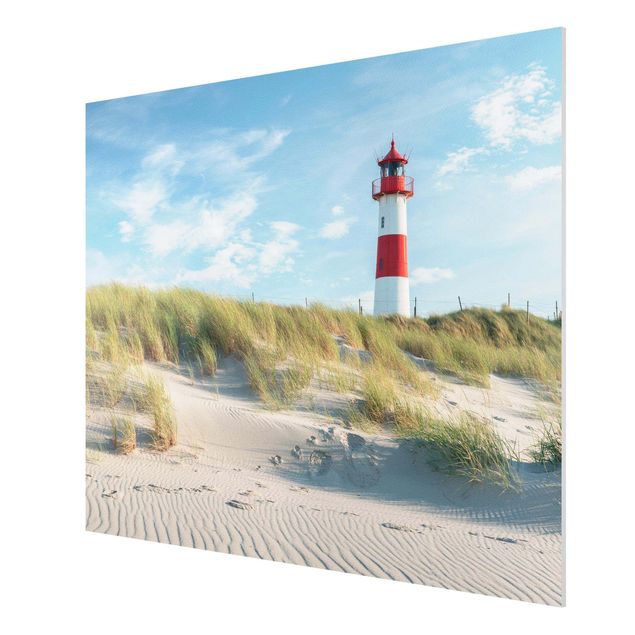 Forex Fine Art Print - Leuchtturm an der Nordsee - Querformat 4:3