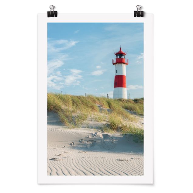 Poster bestellen Leuchtturm an der Nordsee