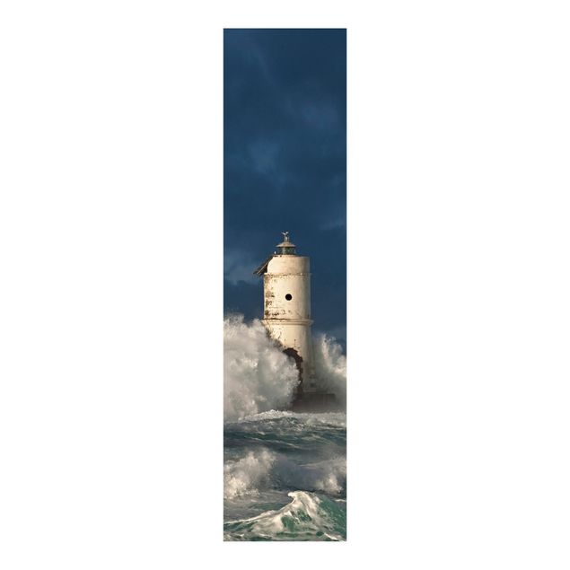 Schiebegardinen mit Motiv 3-teilig Leuchtturm auf Sardinien