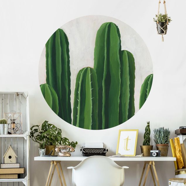 Fototapete rund Lieblingspflanzen - Kaktus