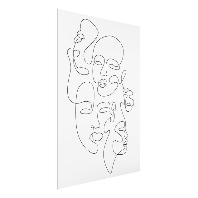 Wandbilder Line Art - Faces All Around
