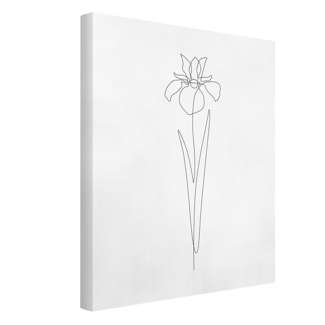 Madara Henina Line Art Blumen - Iris