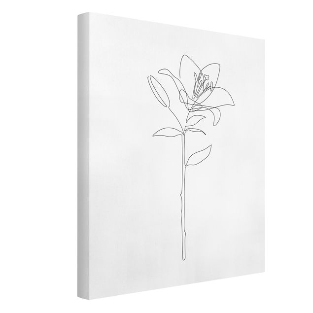 Madara Henina Bilder Line Art Blumen - Lilie