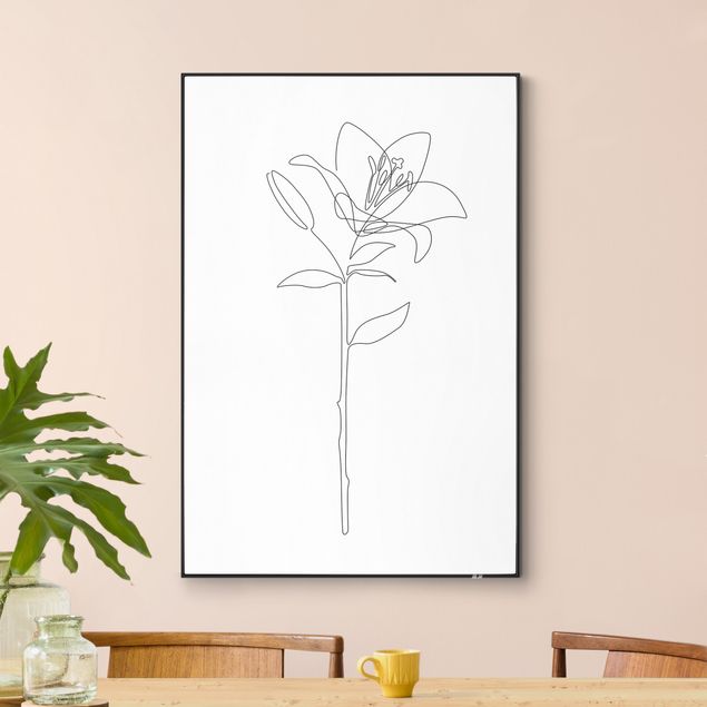 Wechselbilder Line Art Blumen - Lilie