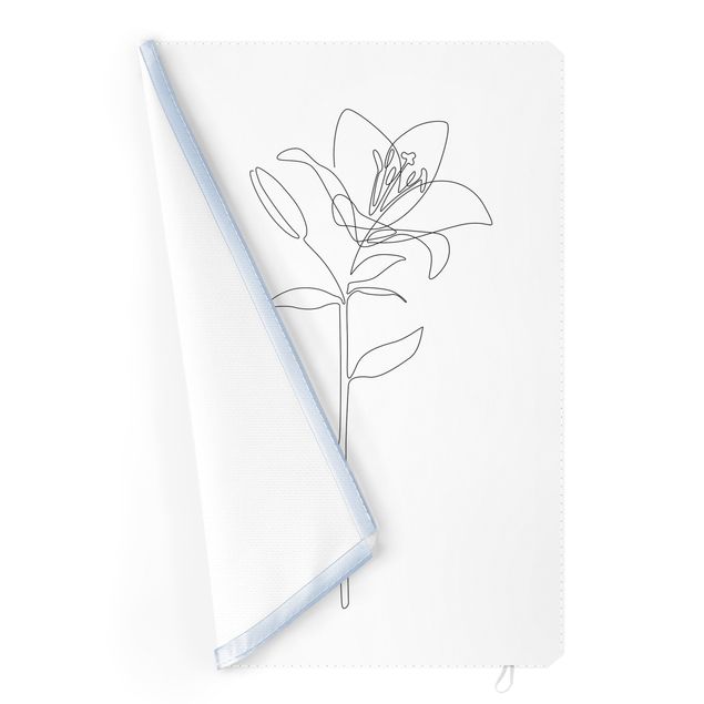Wechselbild - Line Art Blumen - Lilie