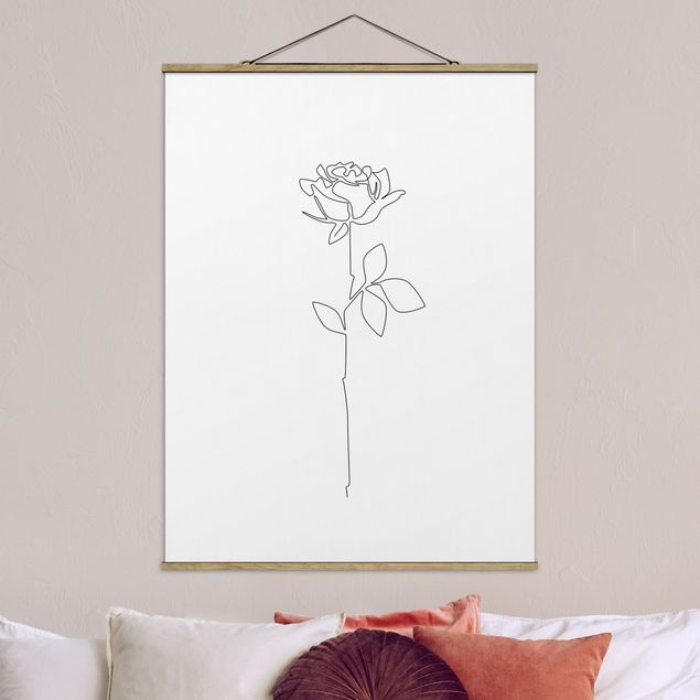 Madara Henina Bilder Line Art Blumen - Rose