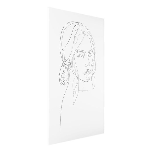 Schöne Wandbilder Line Art Portraits - Ihr Blick