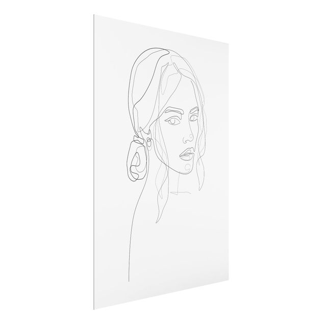 Schöne Wandbilder Line Art Portraits - Ihr Blick