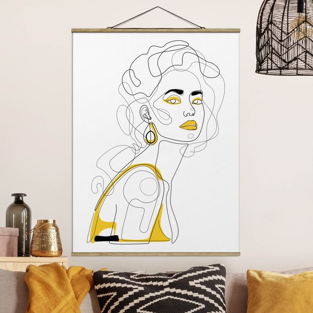 Madara Henina Bilder Line Art Portraits - Lemon Lipstick