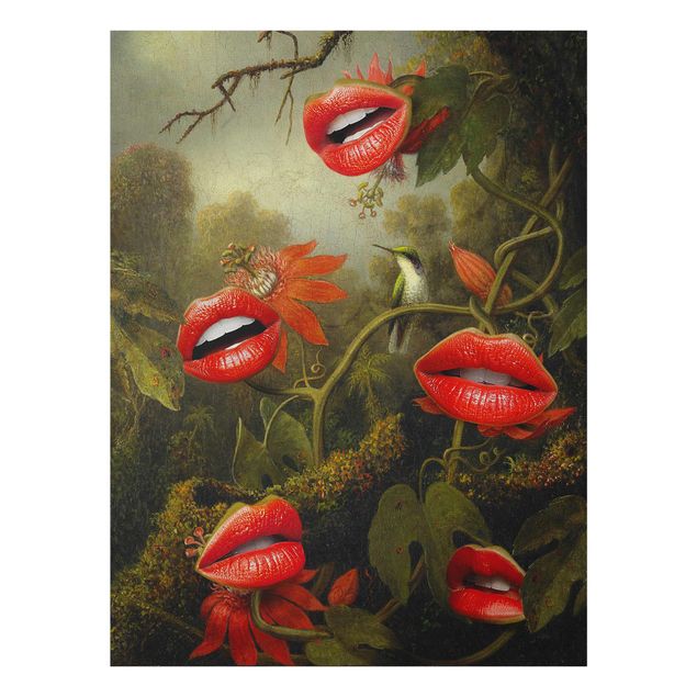 Wandbilder Lippen Dschungel