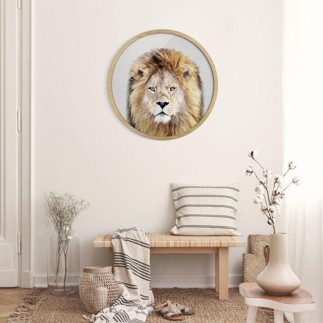 Wandbilder Tiere Löwe Linus