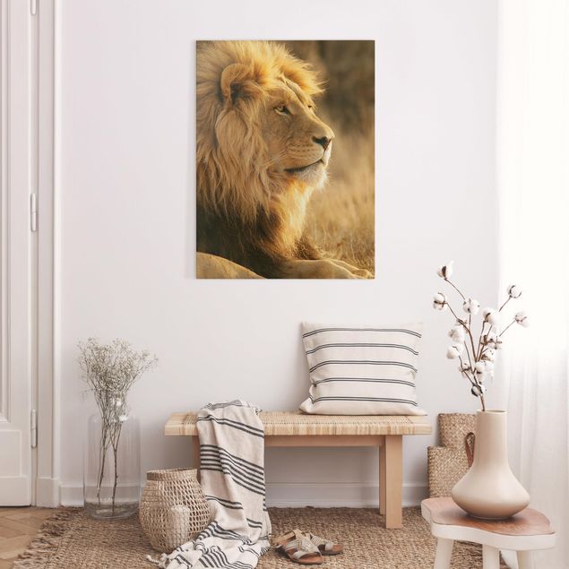Afrika Leinwand Löwenkönig