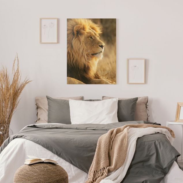Leinwand Löwen Löwenkönig
