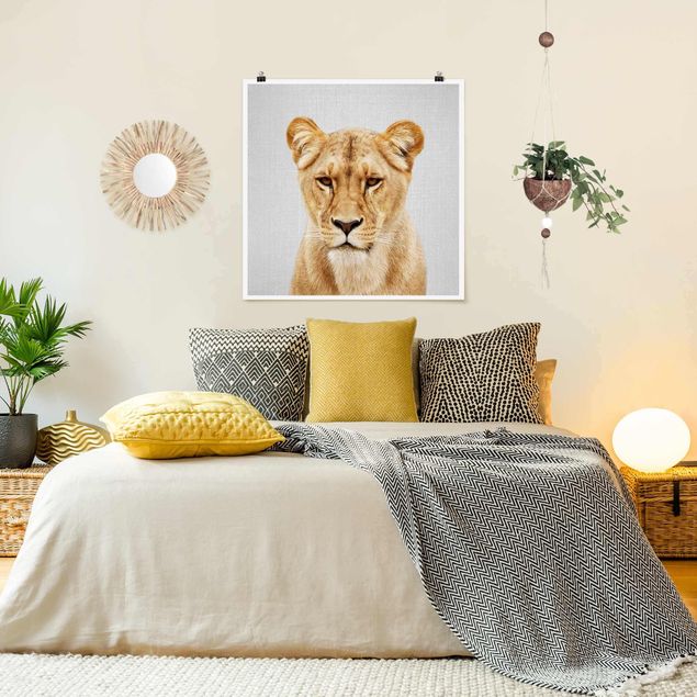 Poster Kinderzimmer Tiere Löwin Lisa