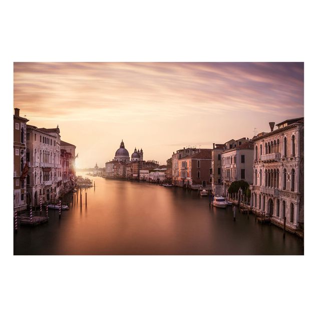 Magnettafel Skyline Abendstimmung in Venedig
