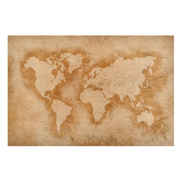 Bilder für die Wand Antike Weltkarte