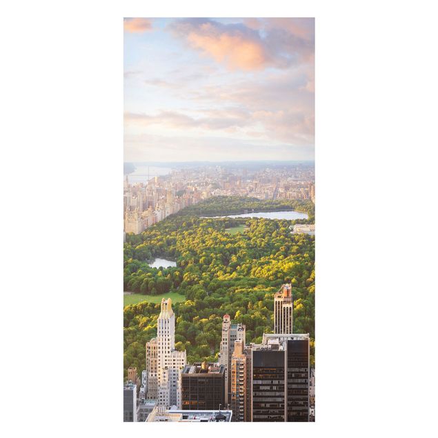 Magnettafel Skyline Blick über den Central Park