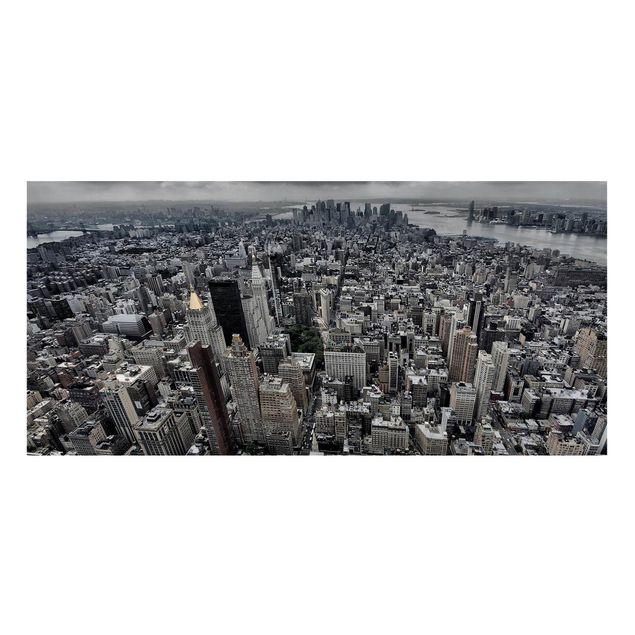 Magnettafel Skyline Blick über Manhattan