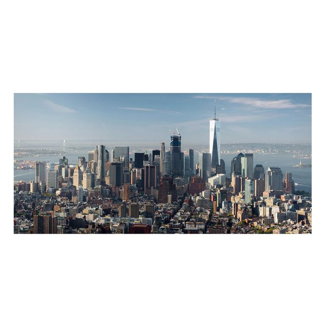 Magnettafel Skyline Blick vom Empire State Building