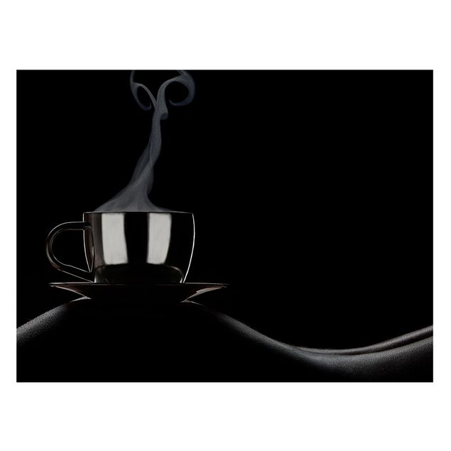 Magnettafel schwarz Coffee in Bed