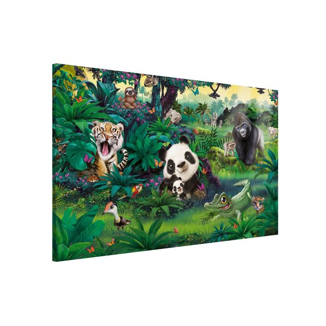 Wandbilder Tiere Dschungel mit Tieren