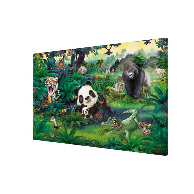 Wandbilder Dschungel mit Tieren