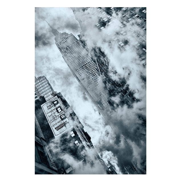 Magnettafel Skyline Fassade des Empire State Buildings