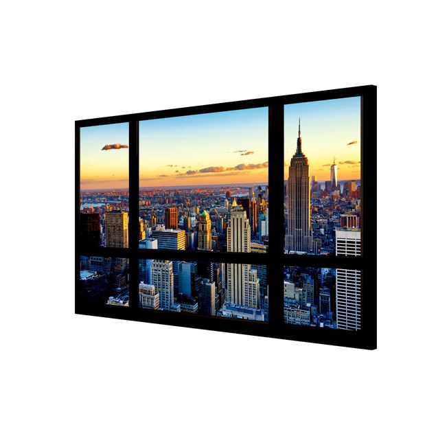 Philippe Hugonnard Fensterausblick - Sonnenaufgang New York
