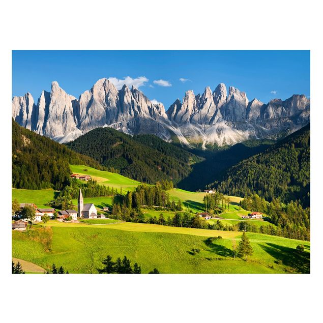 Bilder für die Wand Geislerspitzen in Südtirol